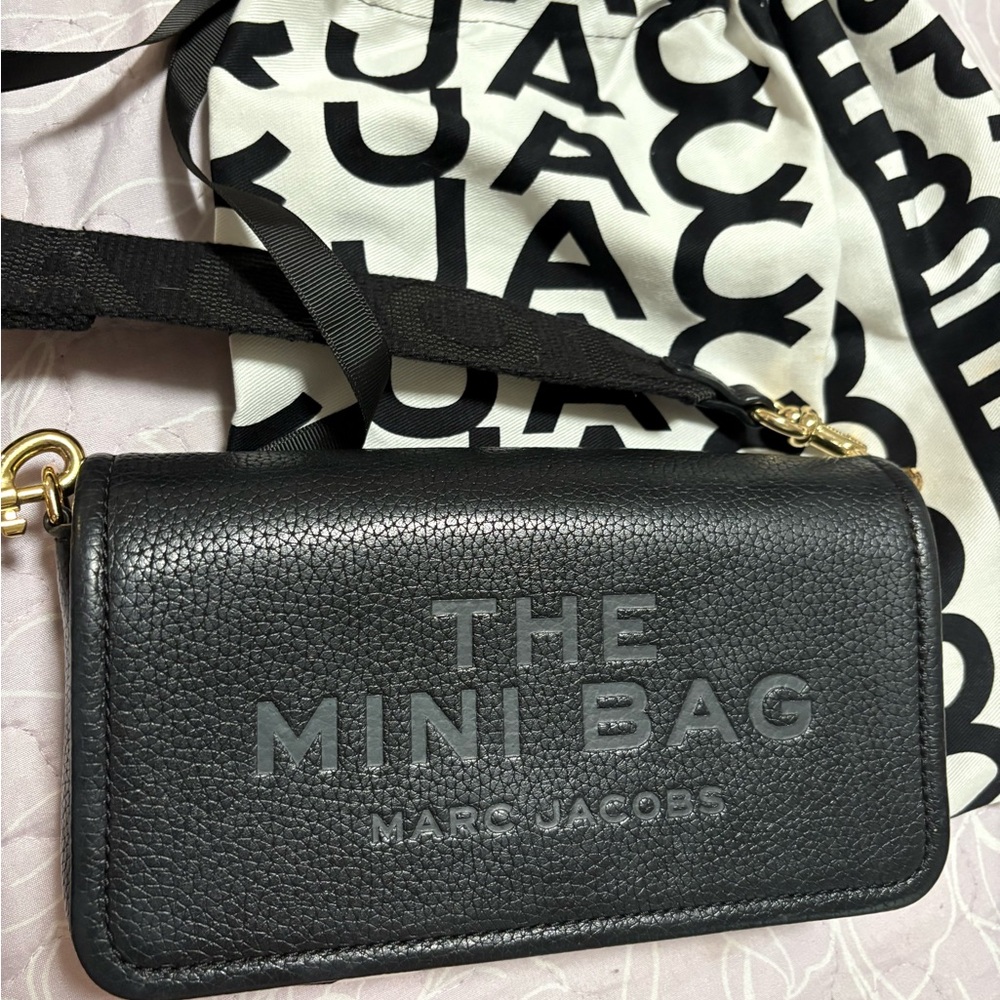 Marc Jacobs Black Textured Mini Bag